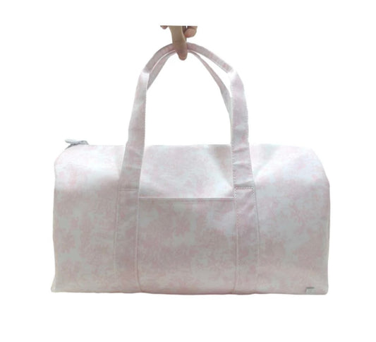 TRVL Weekender Pink Bunny Toile Duffle Bag