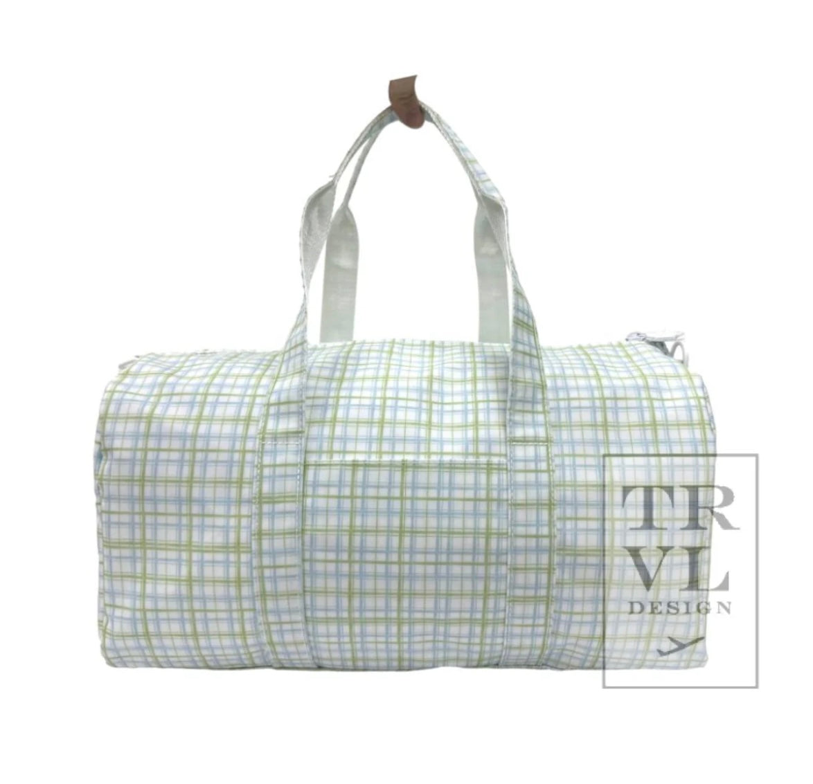 TRVL Weekender Green Plaid Duffle Bag