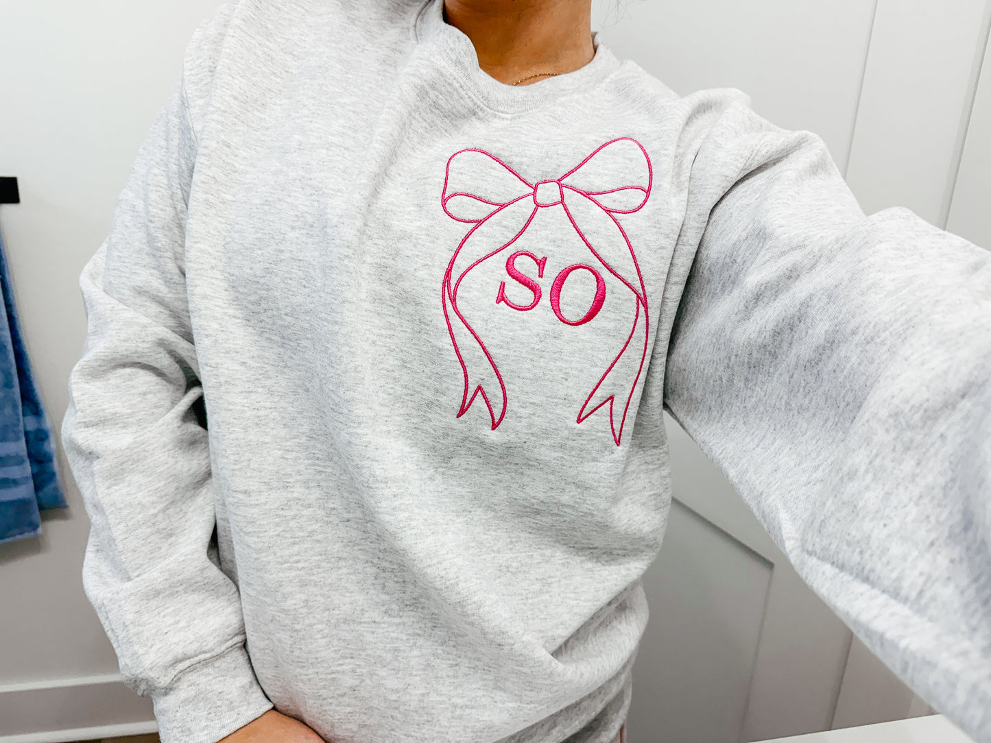 Bow Monogram Sweatshirt