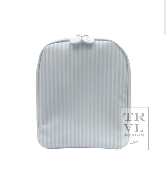 TRVL Blue Striped Lunchbox