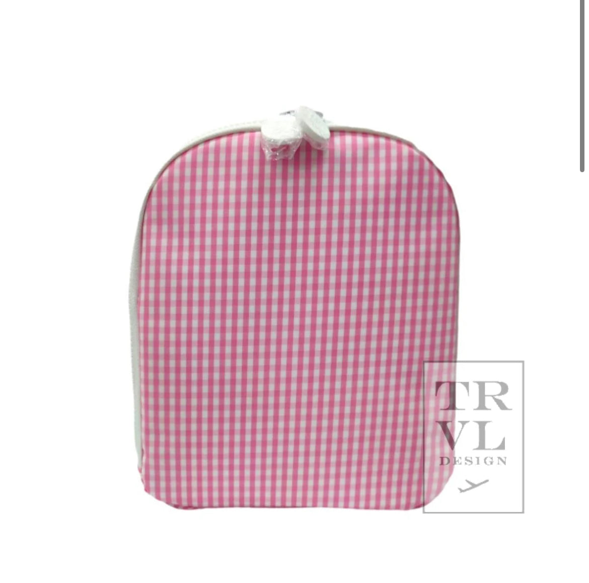 TRVL Pink Gingham Lunch Box