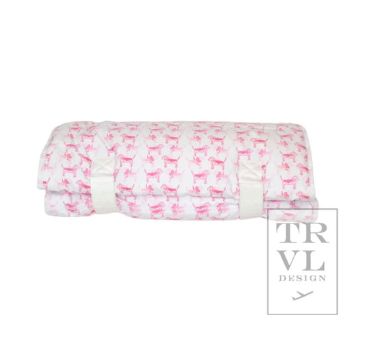 TRVL Pink Puppy Nap Mat