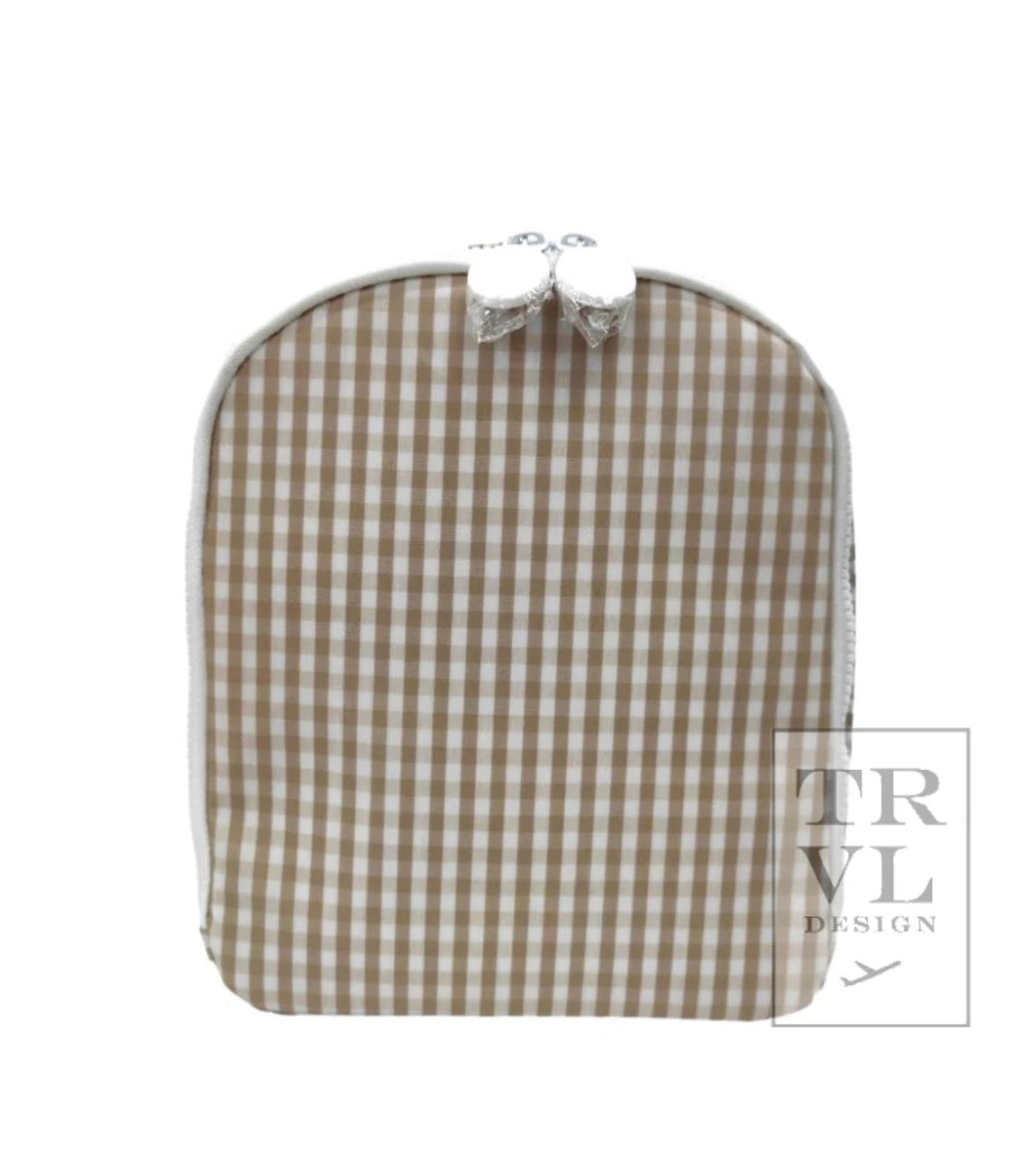 TRVL Gingham Khaki Lunch Box